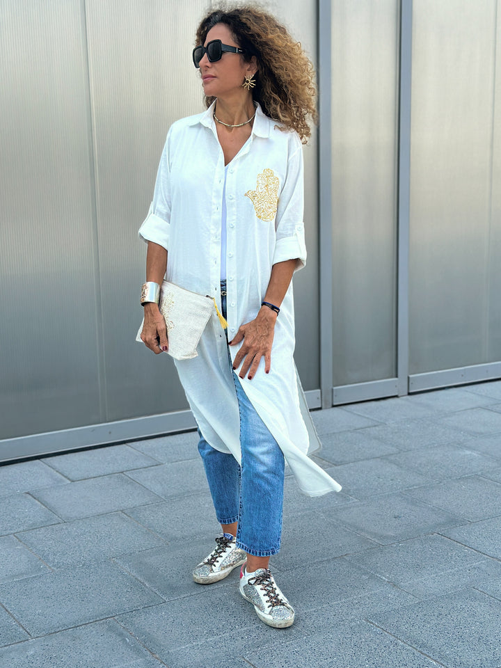 Bella Linen Long Shirt