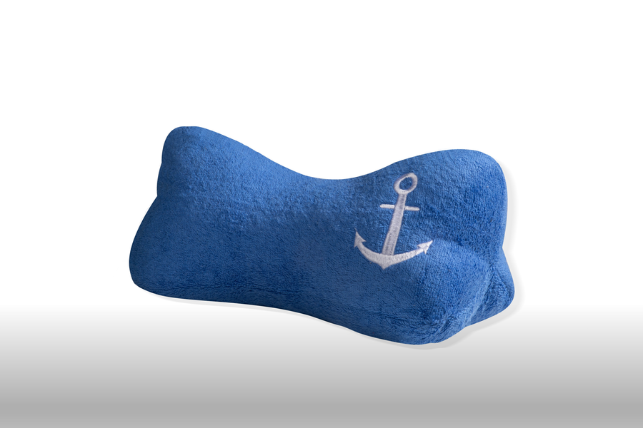 Como Beach Pillow - 100% Egyptian Cotton / Embroidered with the anchor design