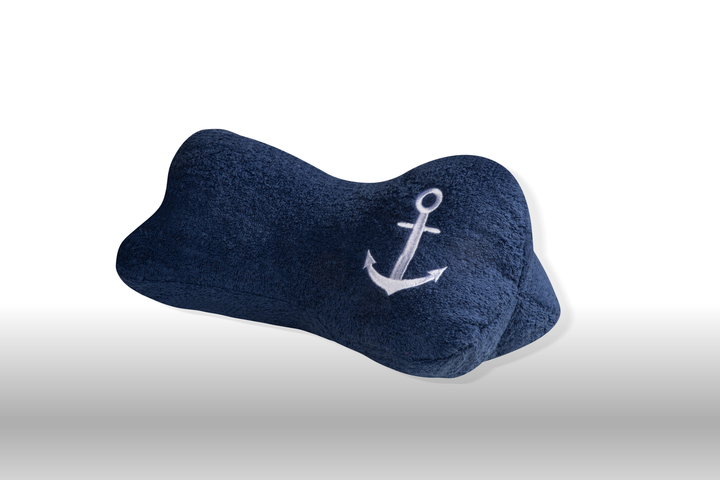 Como Beach Pillow - 100% Egyptian Cotton / Embroidered with the anchor design