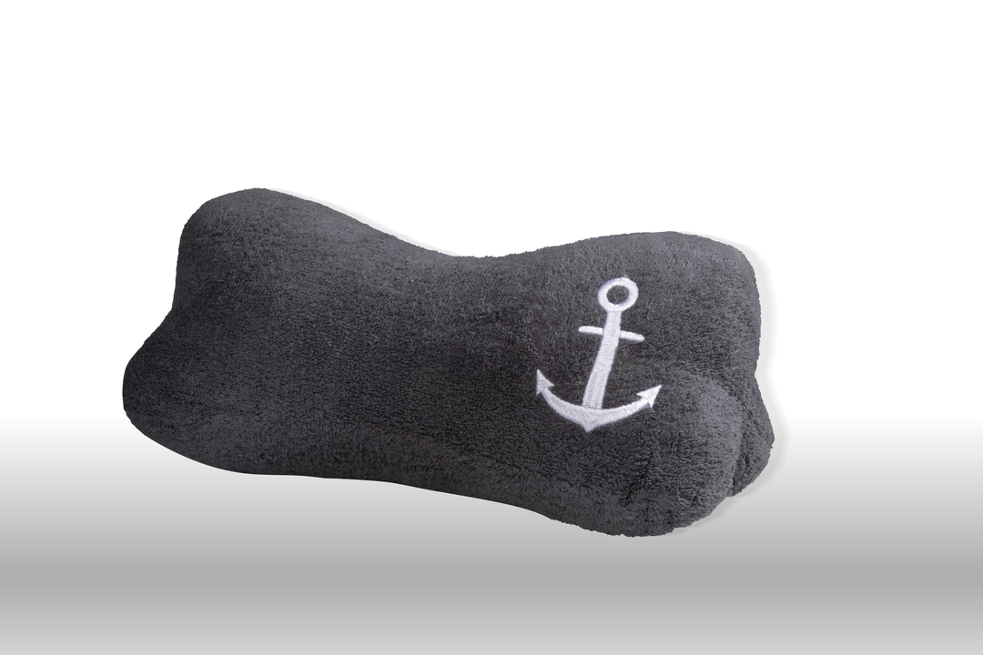 Como Beach Pillow - 100% Egyptian Cotton / Embroidered with the anchor design