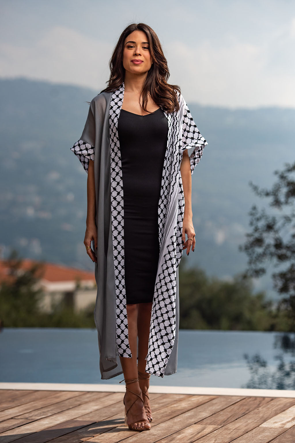 Stylish Grey Kaftan