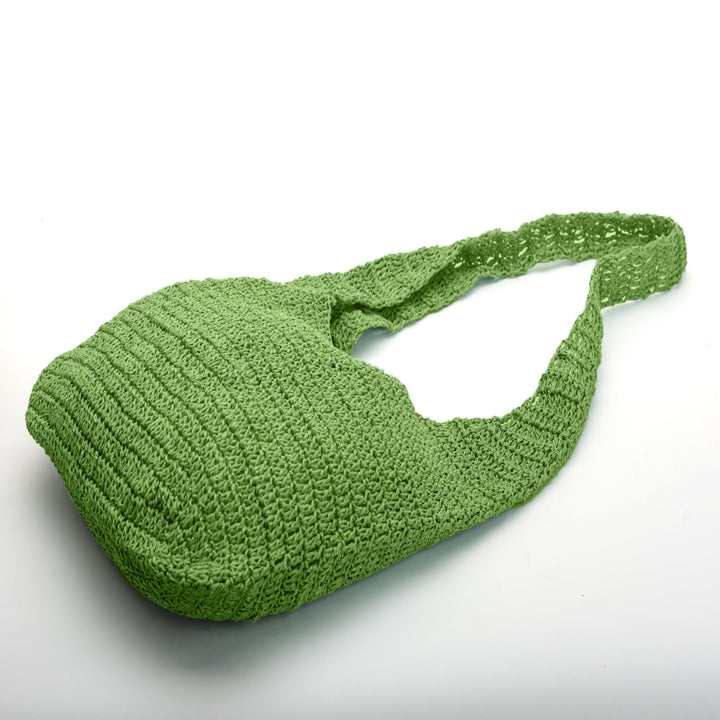 Ella Handmade Bag Eco-friendly green coloured raffia threads