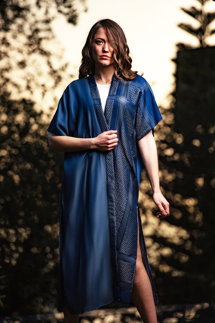 Sapphire Dream Kaftan with Blue Kafieh – Modest Clothing | Ashia Store