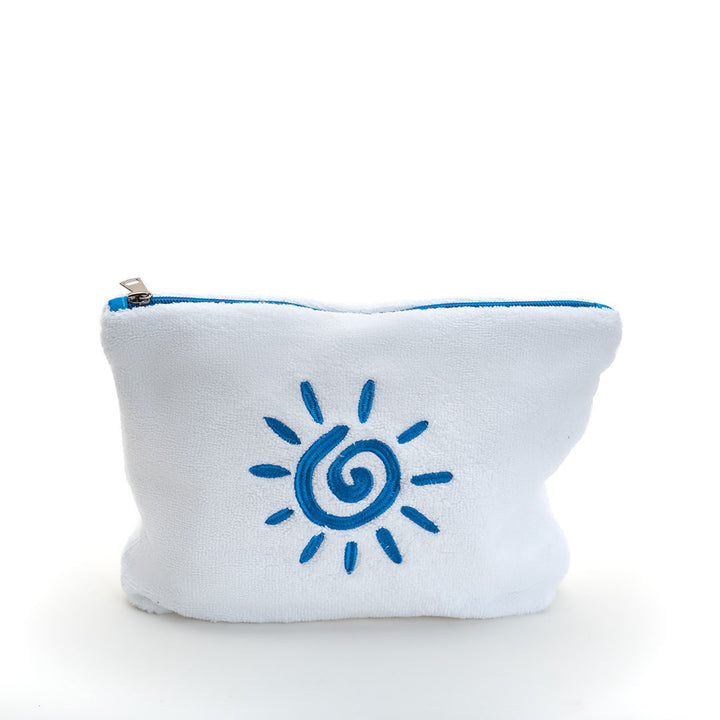 Cala Towel Pouch - 100% Egyptian Cotton / Sun Design Embroidery